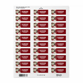 ヴィンテージ素朴スの花離れのパターン ラベル (フルシート)