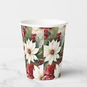 ヴィンテージ素朴スの花離れのパターン 紙コップ (右)