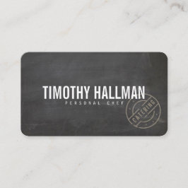 ヴィンテージ素朴スはっきりしたスタンプ付きロゴChalkboard II 名刺