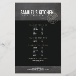 ヴィンテージ素朴スはっきりした・スタンプ付きロゴ・シャルボード チラシ