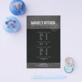 ヴィンテージ素朴スはっきりした・スタンプ付きロゴ・シャルボード チラシ (シングル)