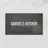 ヴィンテージ素朴スはっきりした・スタンプ付きロゴ・シャルボード 名刺 (正面)