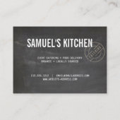 ヴィンテージ素朴スはっきりした・スタンプ付きロゴ・シャルボード 名刺 (裏面)