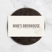 ヴィンテージ素朴スはっきりした・スタンプ・ロゴアイボリー 名刺