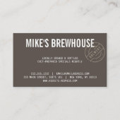 ヴィンテージ素朴スはっきりした・スタンプ・ロゴアイボリー 名刺 (裏面)