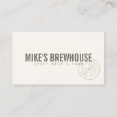 ヴィンテージ素朴スはっきりした・スタンプ・ロゴアイボリー 名刺 (正面)