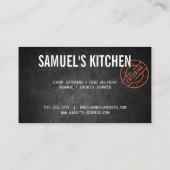 ヴィンテージ素朴スはっきりした・スタンプ・ロゴケータリング 名刺 (裏面)