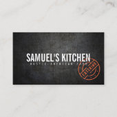 ヴィンテージ素朴スはっきりした・スタンプ・ロゴケータリング 名刺 (正面)