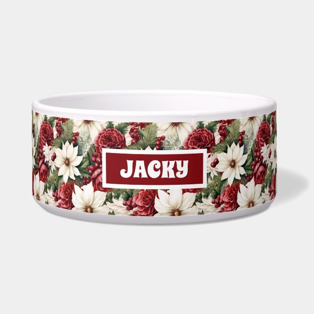 ヴィンテージ素朴スクリスフ離れァーズ犬 ボウル (正面)