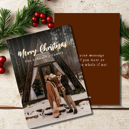 ヴィンテージ素朴ススタイリッシュクリスマスファミリー シーズンカード