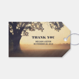 ヴィンテージ素朴ストリングライトツ結婚リー ギフトタグ