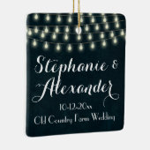 ヴィンテージ素朴ストリングラ結婚イトのキープス セラミックオーナメント (右)