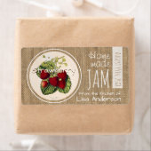 ヴィンテージ素朴ストロベリージャパーソナライズされたムHラベル ラベル (インサイチュ)