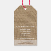 ヴィンテージ素朴ストロベリージャム企業のギフトラベル ギフトタグ (裏面)