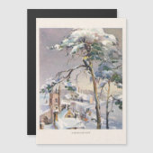 ヴィンテージ素朴スノーウィンターキストマスヴィレッジ (正面/裏面)