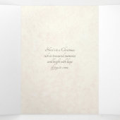 ヴィンテージ素朴スノーウィンターキストマスヴィレッジ 三つ折りカード (内部中)