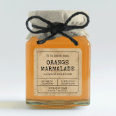 ヴィンテージ素朴スモールハニージャム瓶スクエアラベル スクエアシール