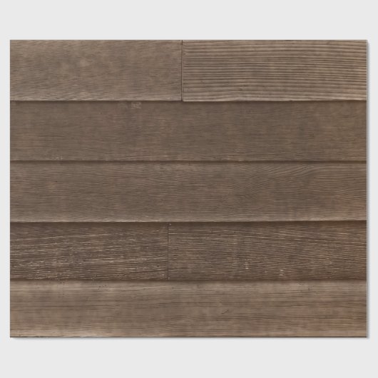 ヴィンテージ素朴セピア木目の質感 ラッピングペーパー (フラット)