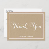 ヴィンテージ素朴タイポグラフィ有難はがき ポストカード (正面/裏面)