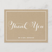 ヴィンテージ素朴タイポグラフィ有難はがき ポストカード (正面)