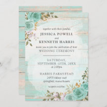 ヴィンテージ素朴ターコイズウッドフローラ結婚バラ