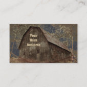 ヴィンテージ素朴ダークグレータンスカイバーンテクスチャ 名刺 (正面)