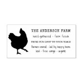 ヴィンテージ素朴チキンファミリーファーム卵カートン ラバースタンプ (インプリント)