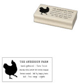 ヴィンテージ素朴チキンファミリーファーム卵カートン ラバースタンプ (押印)