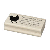 ヴィンテージ素朴チキンファミリーファーム卵カートン ラバースタンプ (スタンプ)