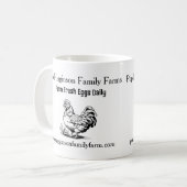 ヴィンテージ素朴チキンファーム コーヒーマグカップ (正面左)