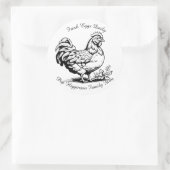 ヴィンテージ素朴チキンファーム ラウンドシール (バッグ)