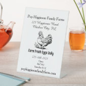 ヴィンテージ素朴チキンファーム 台座サイン (インサイチュ)