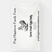 ヴィンテージ素朴チキンファーム 横断幕 (縦)