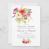 ヴィンテージ素朴チャームウェディングシャワー招待状 招待状 (正面)