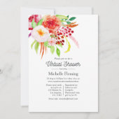 ヴィンテージ素朴チャームバーチャルシャワー 招待状 (正面)