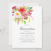 ヴィンテージ素朴チャームフローラキンセアニラ 招待状 (正面)