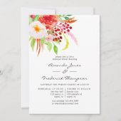 ヴィンテージ素朴チャームリハーサルディナー 招待状 (正面)