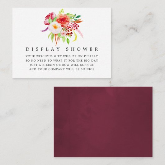 ヴィンテージ素朴チャーム赤ちゃんシャワー表示シャワー エンクロージャーカード (正面/裏面)