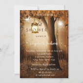 ヴィンテージ素朴ツリーブライダルシャワー 招待状 (正面)