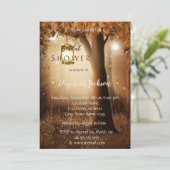 ヴィンテージ素朴ツリーブライダルシャワー 招待状 (スタンド正面)