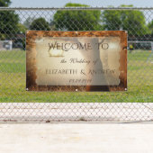 ヴィンテージ素朴ツ結婚リーのバナー 横断幕 (インサイチュ)