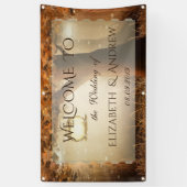 ヴィンテージ素朴ツ結婚リーのバナー 横断幕 (縦)