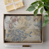 ヴィンテージ素朴テクスチフランスのャ分離 薄葉紙 (ギフト)