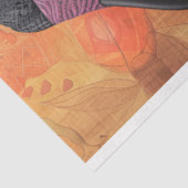 ヴィンテージ素朴テクスチャの鳥の分離 薄葉紙 (詳細)