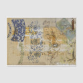 ヴィンテージ素朴テクスチャのBurlap Decompage 薄葉紙 (正面)