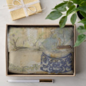 ヴィンテージ素朴テクスチャのBurlap Decompage 薄葉紙 (ギフト)