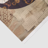 ヴィンテージ素朴テクスチャクレーンのコラージュデコップ 薄葉紙 (詳細)