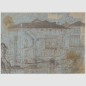 ヴィンテージ素朴テクスチャハウスデクページ 薄葉紙 (正面)