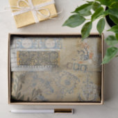 ヴィンテージ素朴テクスチャーのバフランスのラップ 薄葉紙 (ギフト)