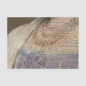 ヴィンテージ素朴テクスチャー書パープル 薄葉紙 (正面)